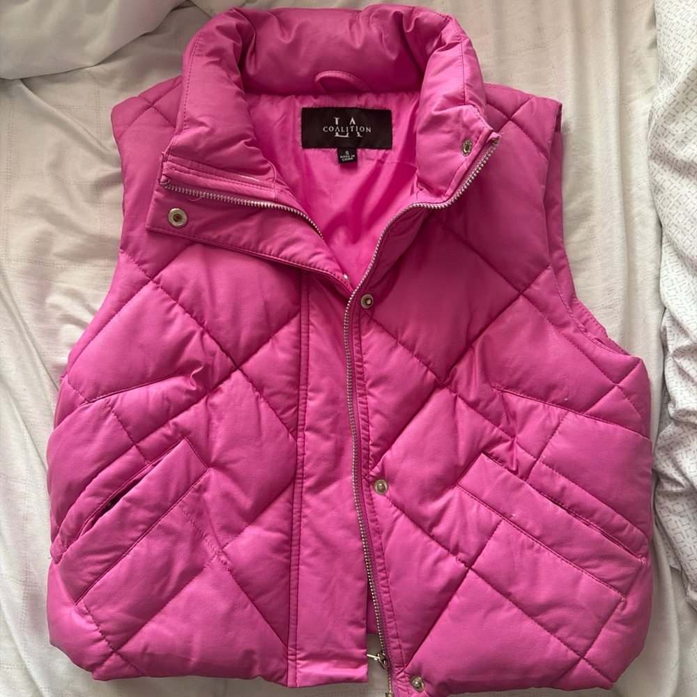 Pink Quilted Vest